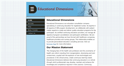 Desktop Screenshot of educationaldimensions.com